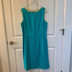 Talbots Sleeveless Teal Dress, Size 10